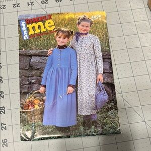 Simplicity Simply Me Pattern 4608 Girl dress & backpack sizes 6-11 Uncut